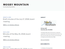 Tablet Screenshot of mosbymountain.org